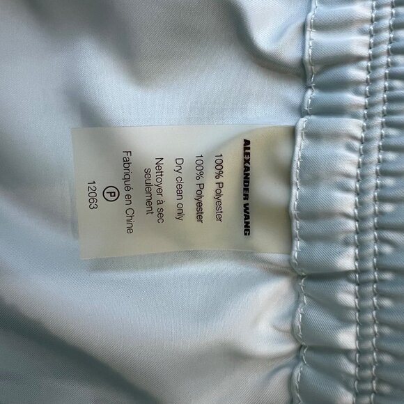 T Alexander Wang Satin Track shorts in Celadon , Size XS H40 - Picture 6 of 7
